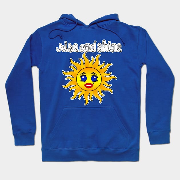 Rise and Shine Kawaii Sun Hoodie by artbyomega